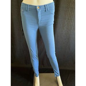 $215 NWT Authentic Armani Jeans Pants Stretch Skinny Leg Low Rise Blue Size 26